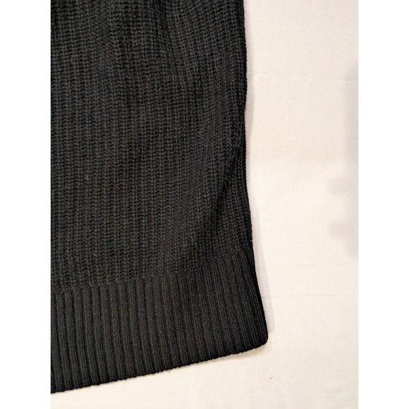 Quince Women's Large Mongolian Cashmere V-Neck Sweater Vest Black NEW Luxury - Picture 2 of 9